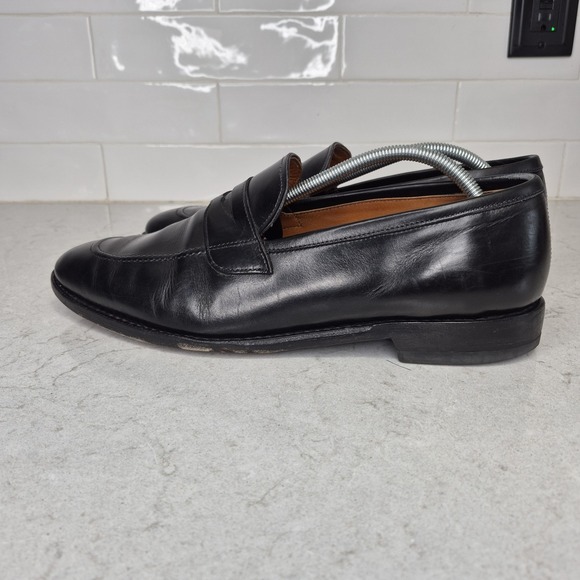 Allen Edmonds Lake Forest Loafers Shoes Black Leather‎ Hand Crafted in USA  12 D main image 14